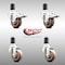 Service Caster 3 Inch 316SS High Temp Glass Filled Nylon 1-1/2 Inch Stem Caster Lck Brake, 2PK SS316TTLEX20S314-GFNSHT-2-S-2-112 - alternate 4
